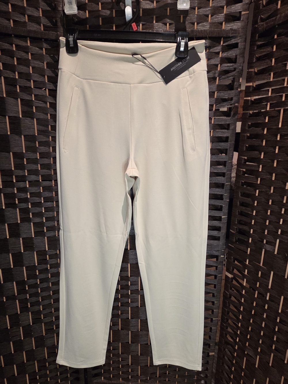 Urban Planet Cream Straight Leg Ponte Pants